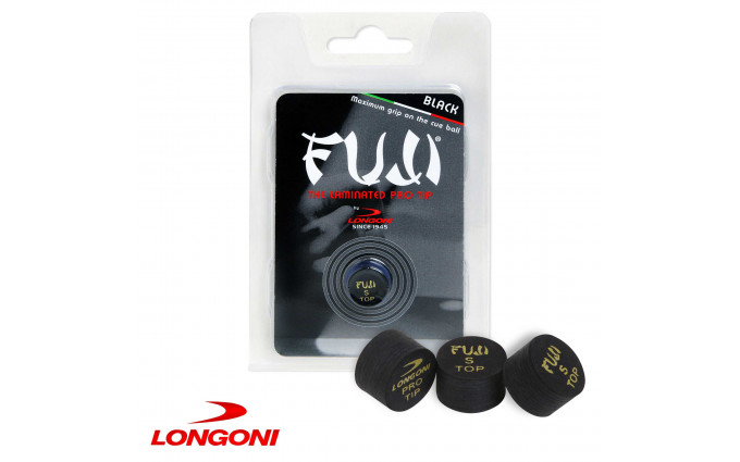 Наклейка для кия Longoni Fuji Black ø13мм Soft 1шт.