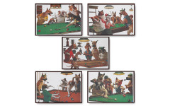 Набор зеркальных панно DOGS 49x35см 5шт. Набор зеркальных панно DOGS 49x35см 5шт.