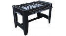 Игровой стол - футбол "Hit" (122x63.5x78.7 см, черно-серебристый) +